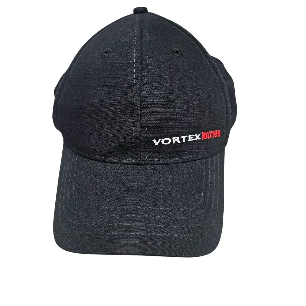 Vortex Nation Black Baseball Cap Adjustable Strap